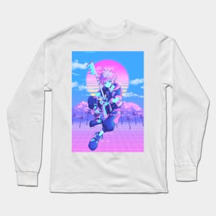 Vaporwave kingdom hearts Long Sleeve T-Shirt